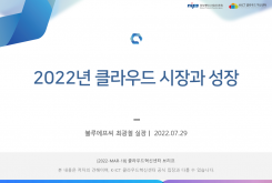 2022년 클라우드 시장과 클라우드의 성장